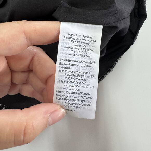 J‎ Crew Mercantile Dress Womens 4 Black White Gold Tweed Sleeveless Sheath - Picture 4 of 8